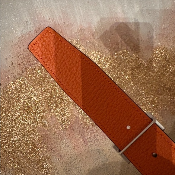 Hermès Black Leather Belt with Silver Buckle - Picture 5 of 7